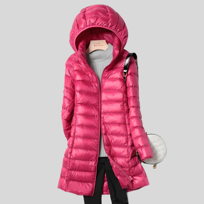 Damen Winterjacke Puffjacke Mit Reissverschluss Warm