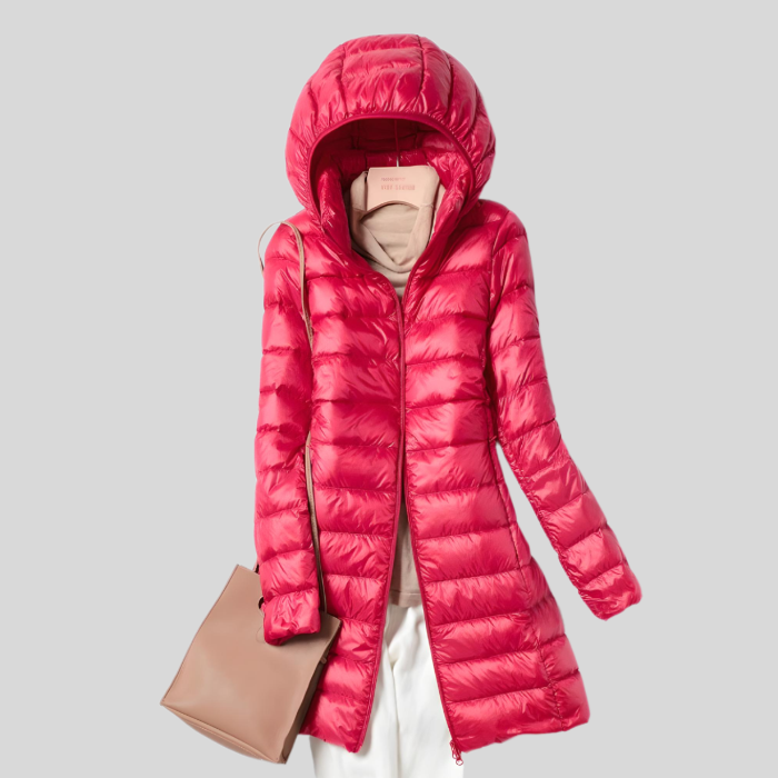 Damen Winterjacke Puffjacke Mit Reissverschluss Warm