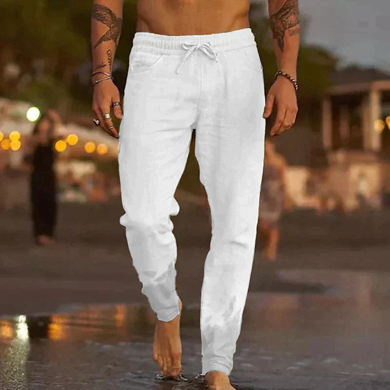 Herren Leinenhose Leicht Sommer
