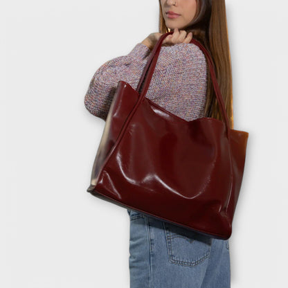 Damen Handtasche Alltag Praktisch Leder