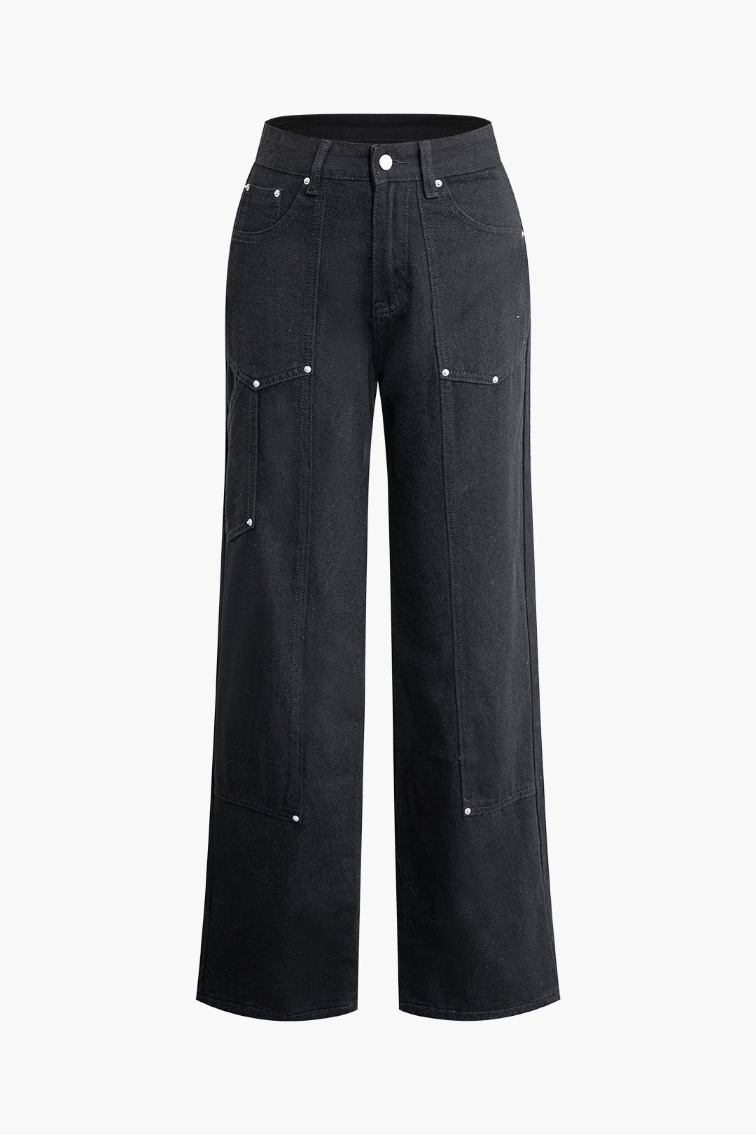 Damen Jeans Straight Fit Utility Stil - Norvielle