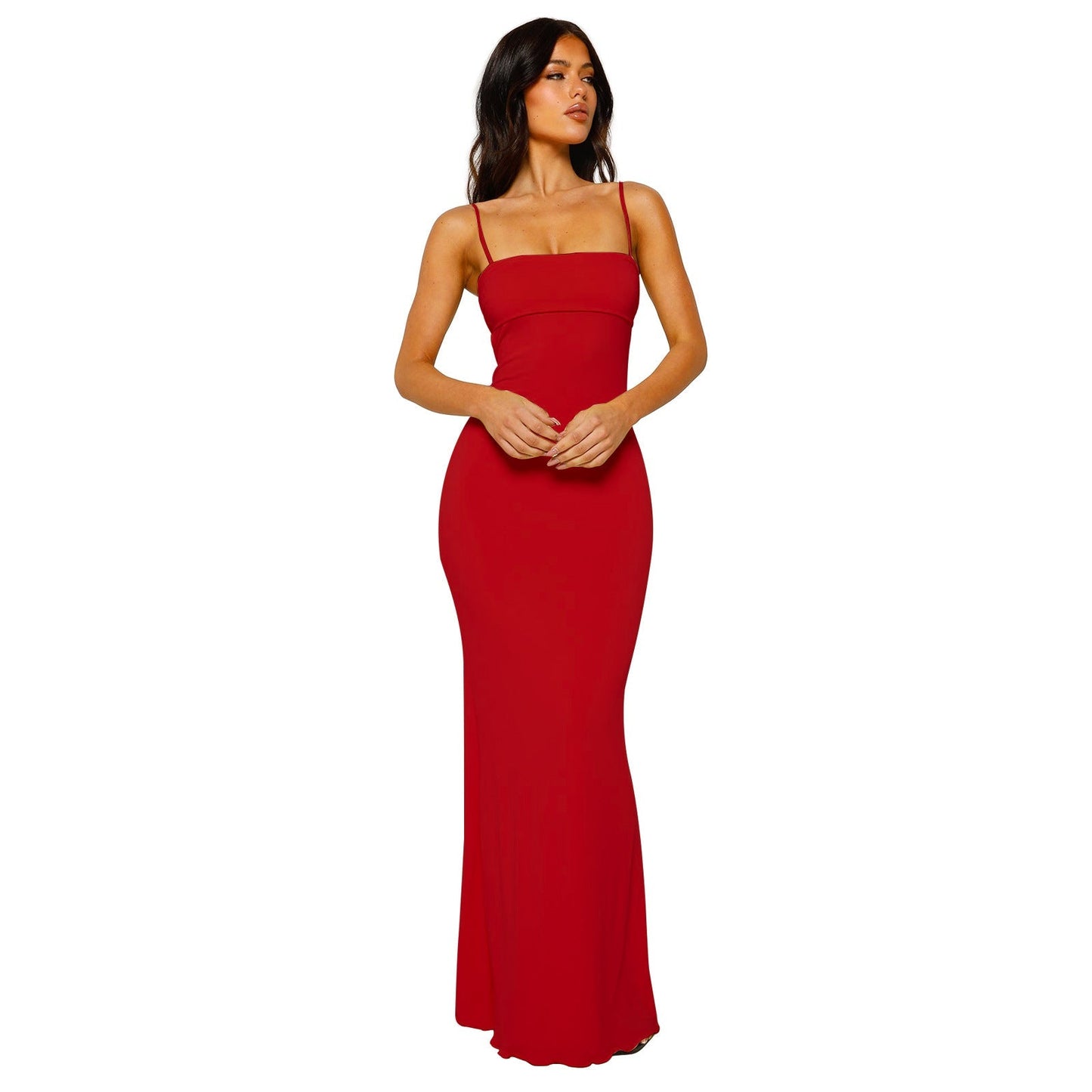 Valéria Abendkleid in Rot – Abendkleid mit Rückenausschnitt für besondere Anlässe