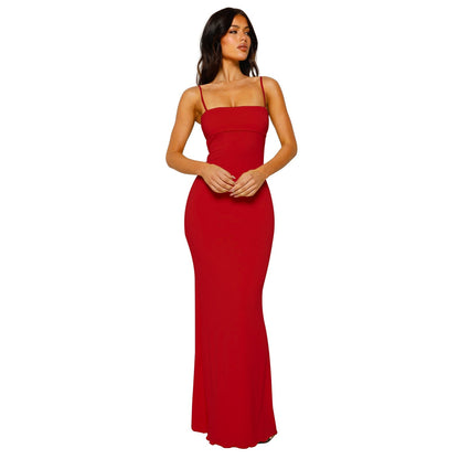 Valéria Abendkleid in Rot – Abendkleid mit Rückenausschnitt für besondere Anlässe