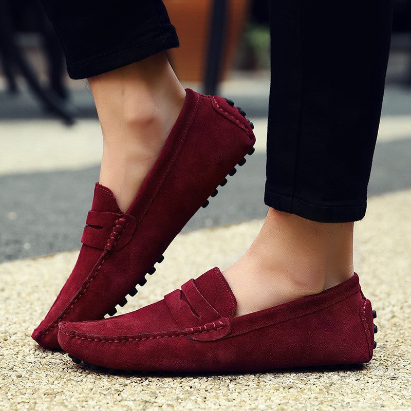 Damen Mocka Loafers Schuhe Modern Lederschuhe