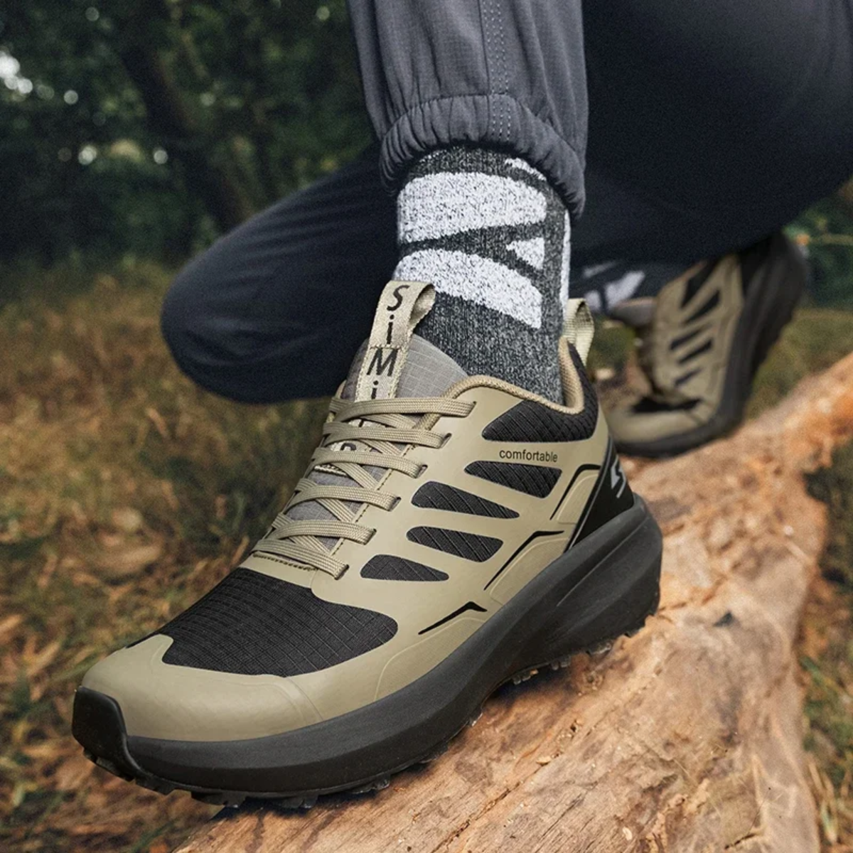 Herren Wanderschuhe Fußgewölbestütze Komfort Laufschuhe wird