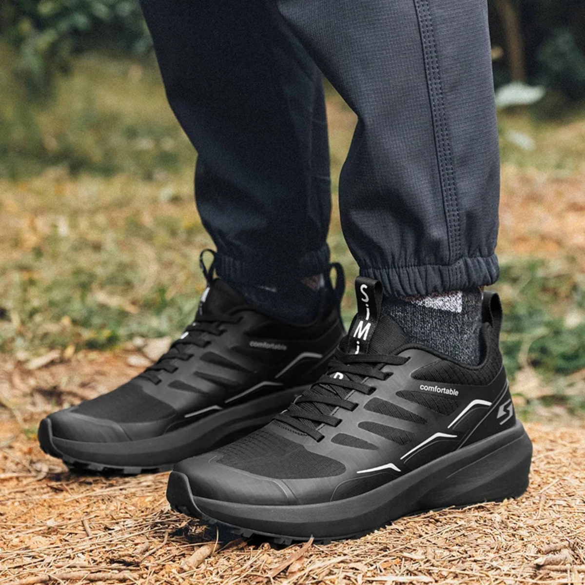 Herren Wanderschuhe Fußgewölbestütze Komfort Laufschuhe wird
