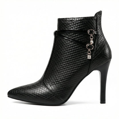 Damen Stiefeletten Spitze