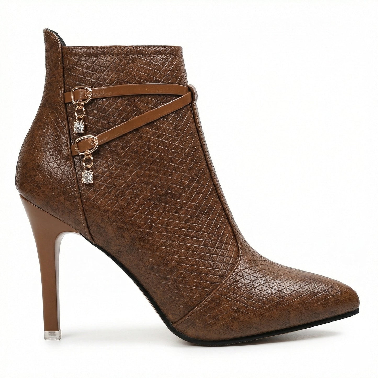 Damen Stiefeletten Spitze