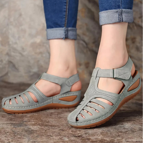 Damen Sandalen Bequem Cutout Frühjahr