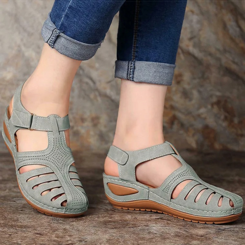 Damen Sandalen Bequem Cutout Frühjahr