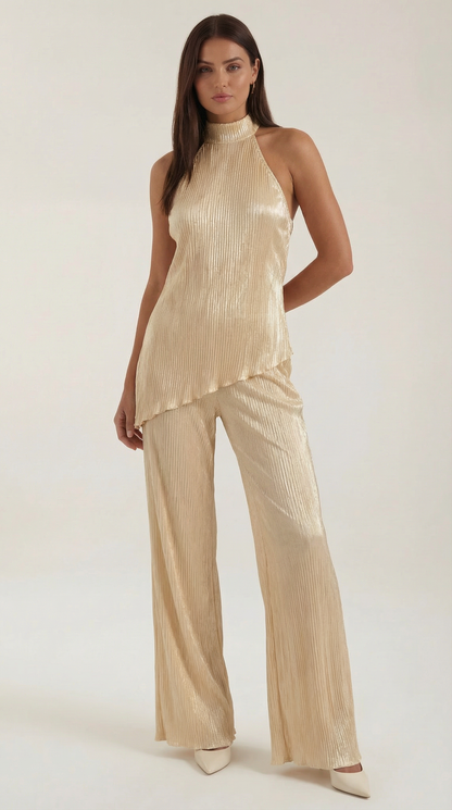 Damen und Hose Set Baumwolle Elegant - Norvielle