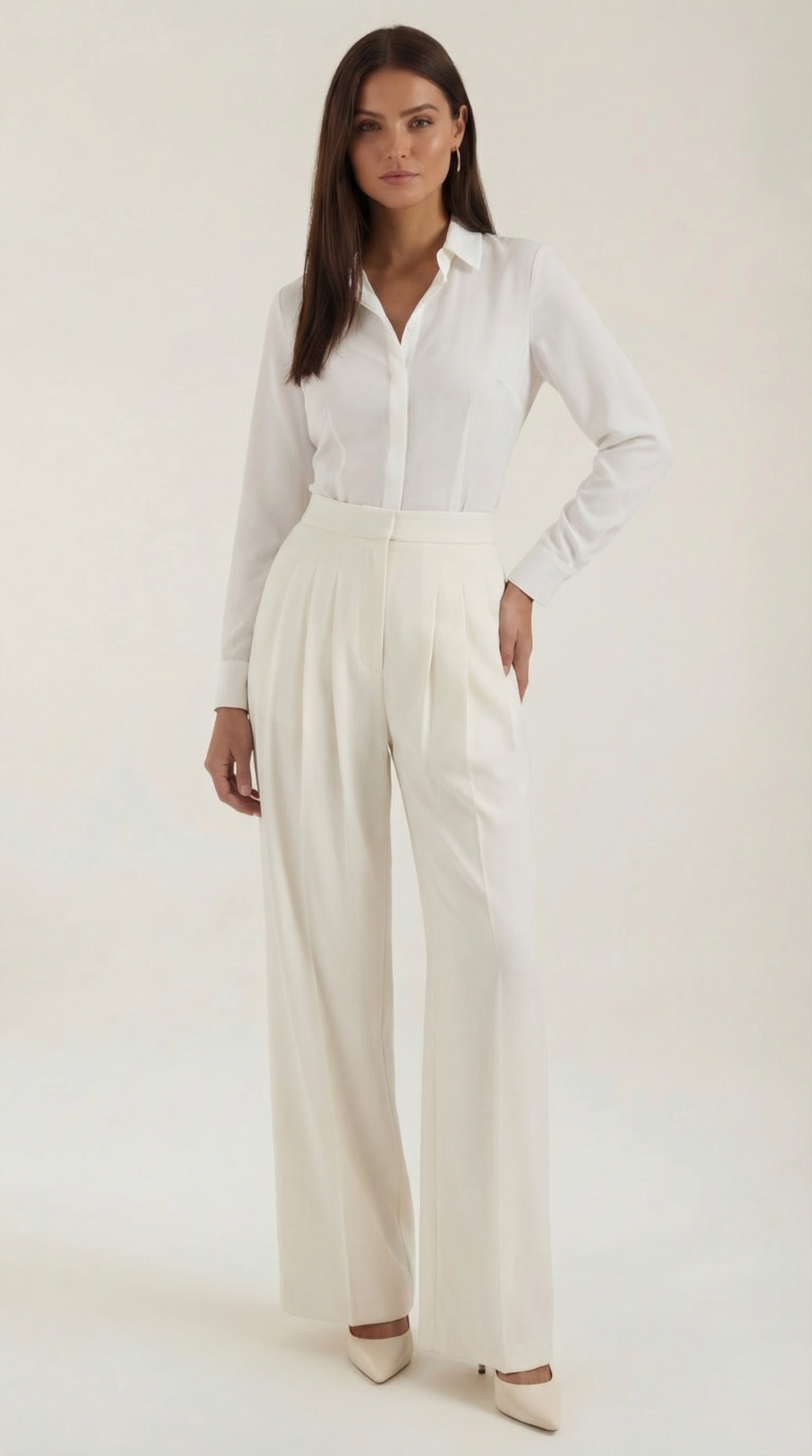 Damen Plisseehose Irisfarben Elegant - Norvielle