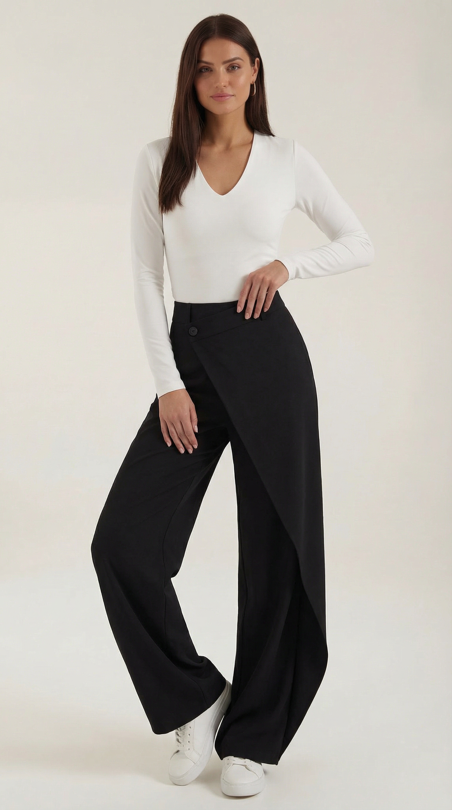 Damen Asymmetrische Jeanshose Trendy - Norvielle
