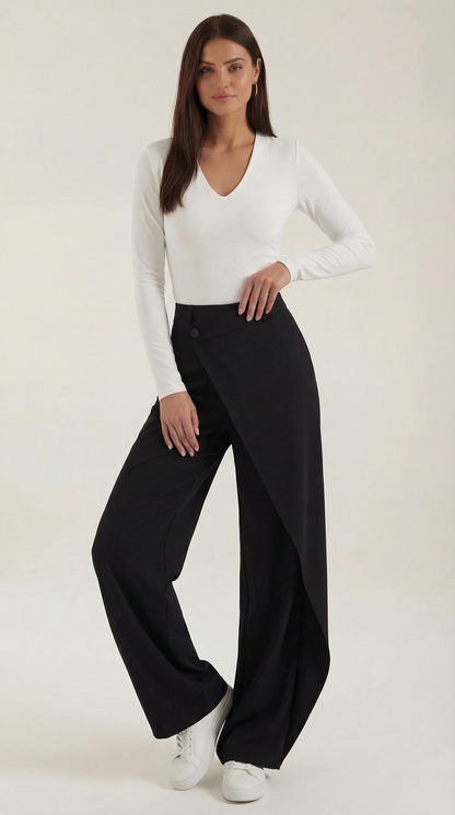 Damen Asymmetrische Jeanshose Trendy - Norvielle