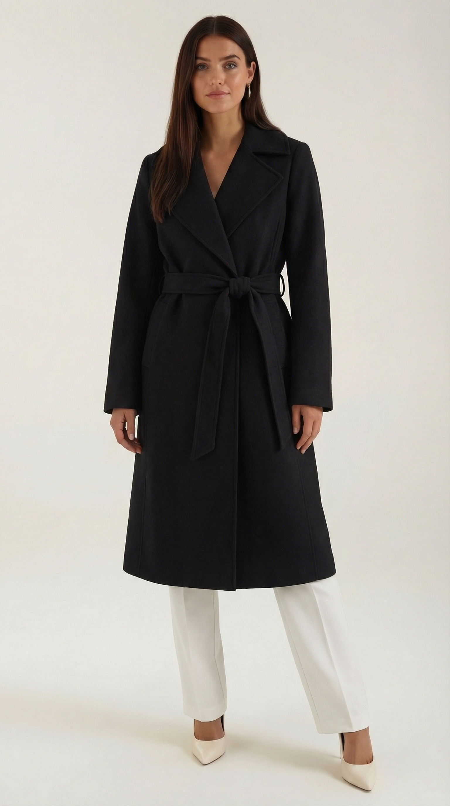 Damen Trenchcoat Klassisch Mit Gürtel - Norvielle