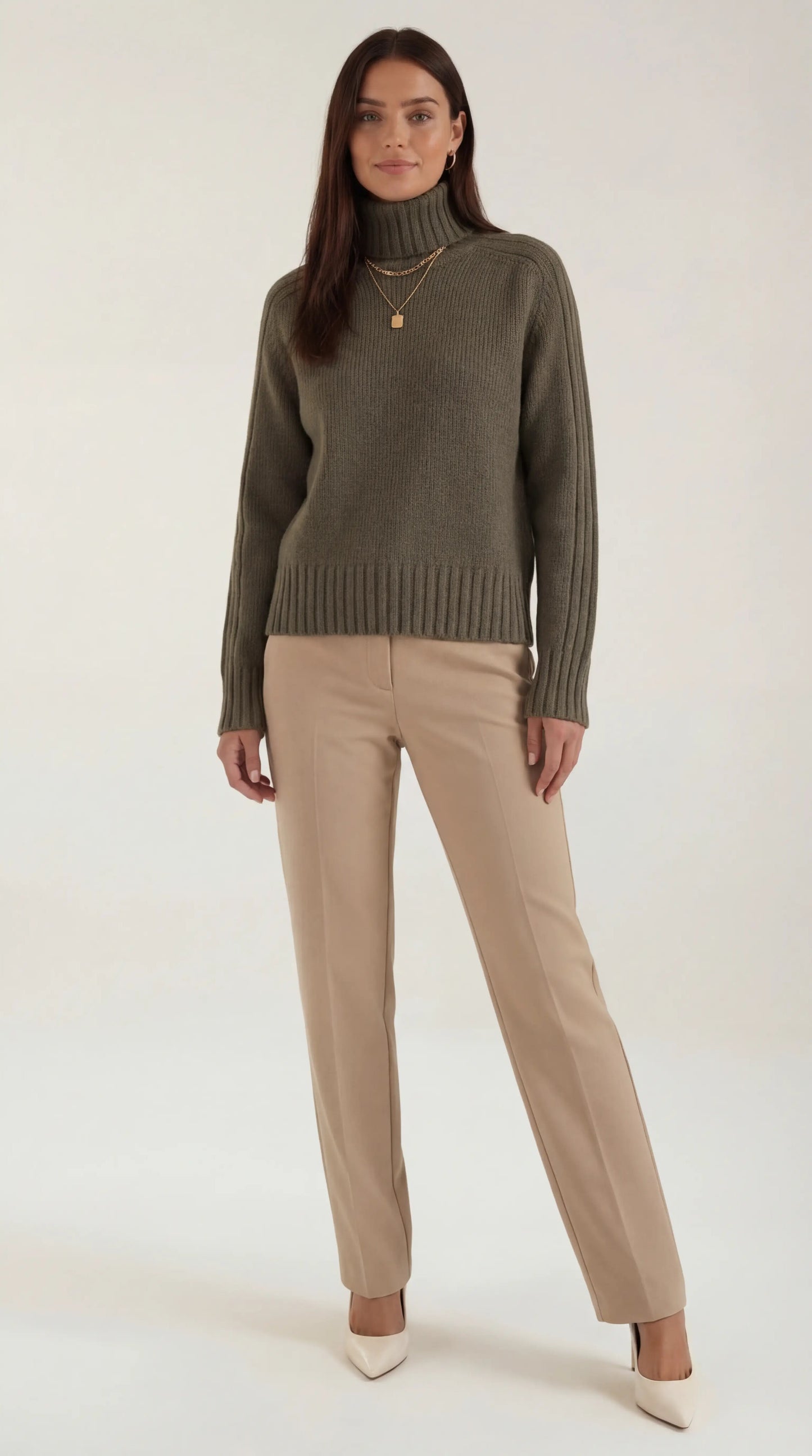 Damen Oversize Rollkragenpullover Groß - Norvielle