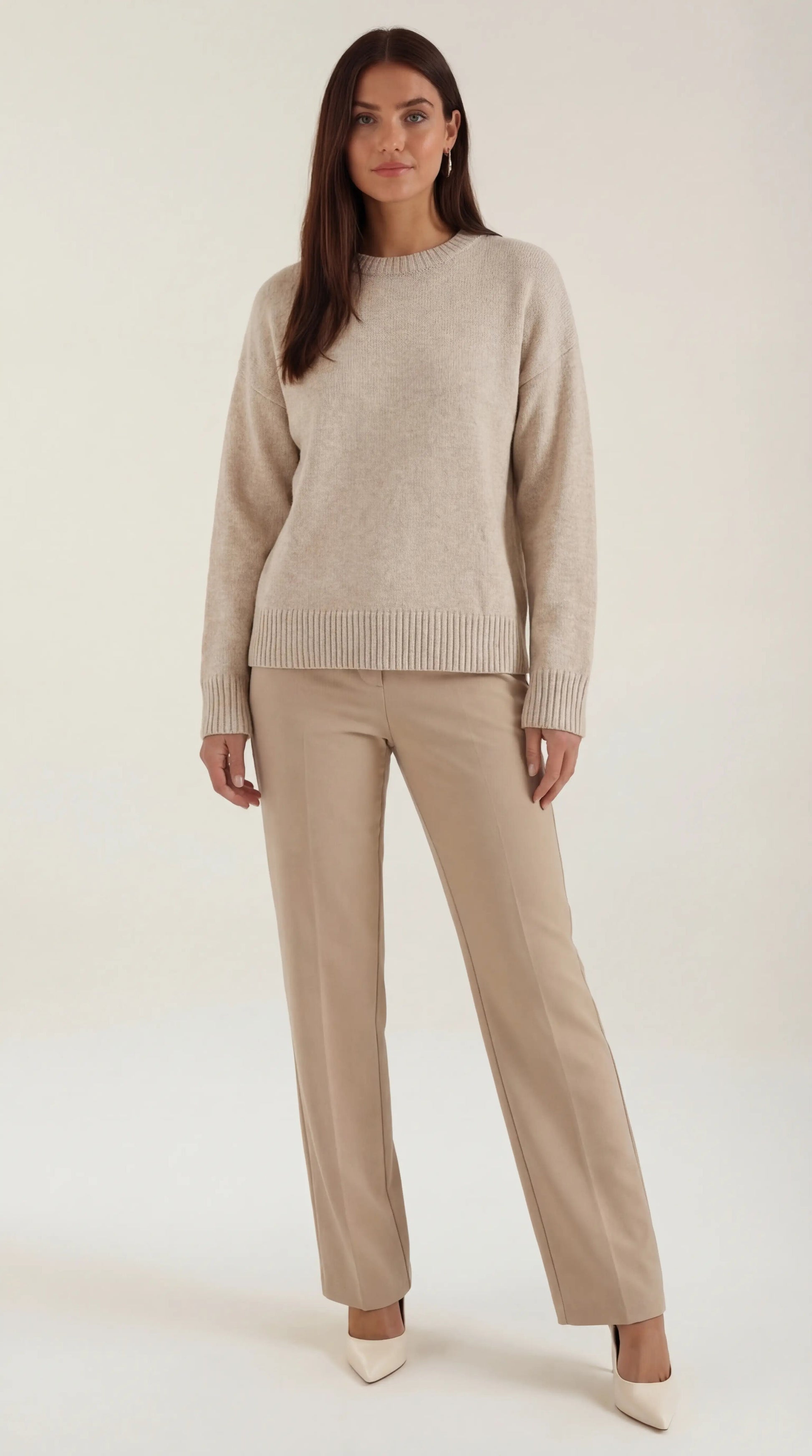 Damen Oversize Strickpullover Rot - Norvielle