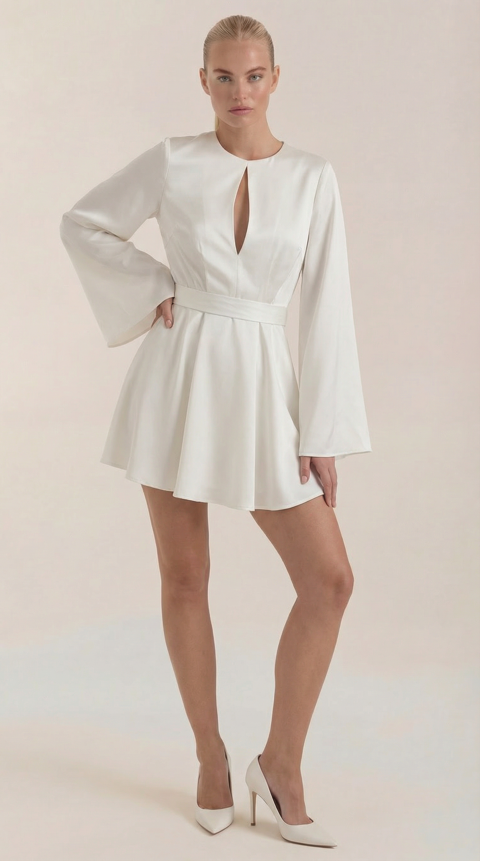 Kurzes Damen-Sommerkleid Fließend - Norvielle