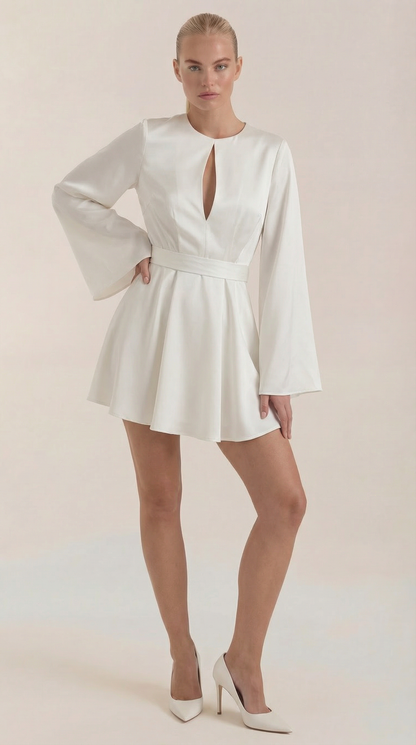 Kurzes Damen-Sommerkleid Fließend - Norvielle