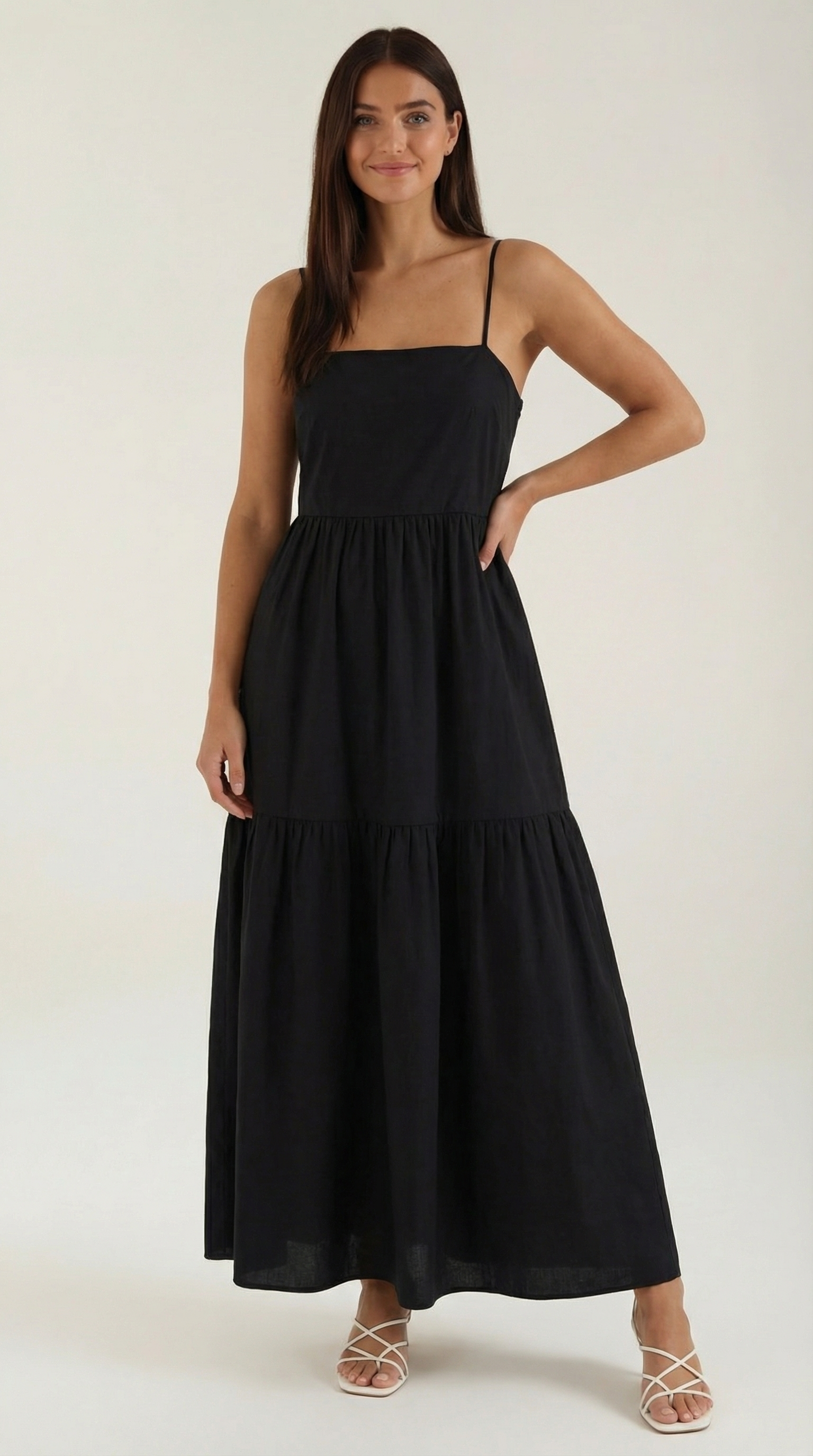 Damen Maxikleid Rückenfrei Elegant Sommerkleid - Norvielle