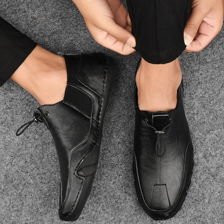 Herrenschuhe Leder Heidi-Stil