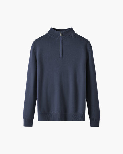 Herren Pullover Merinowolle Warm Stehkragen