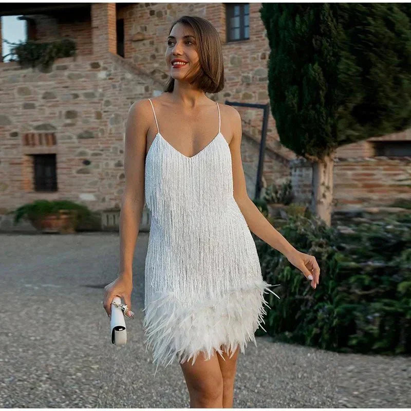 Damen Cocktailkleid Elegant Kurz