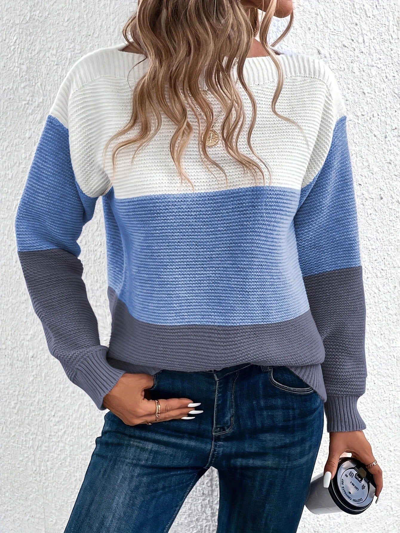 Damen Strickpullover Modern Trendy