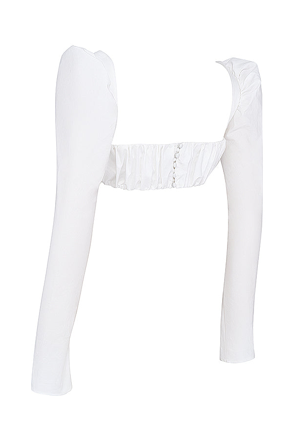 Damen Puffärmel Mit Schleife