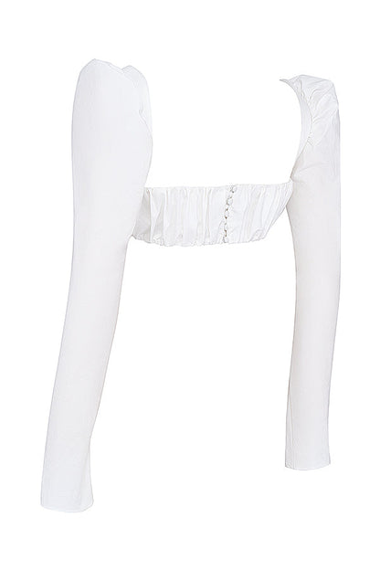 Damen Puffärmel Mit Schleife