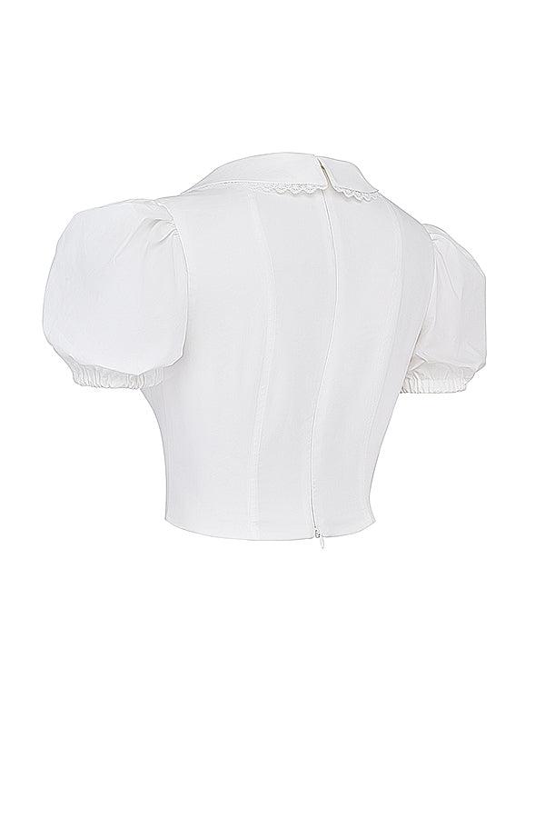 Damen Korsett- mit Puffärmeln Elegant