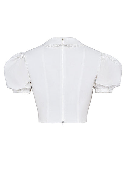 Damen Korsett- mit Puffärmeln Elegant