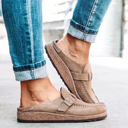 Damen Elegante Slip-On Loafers Leder