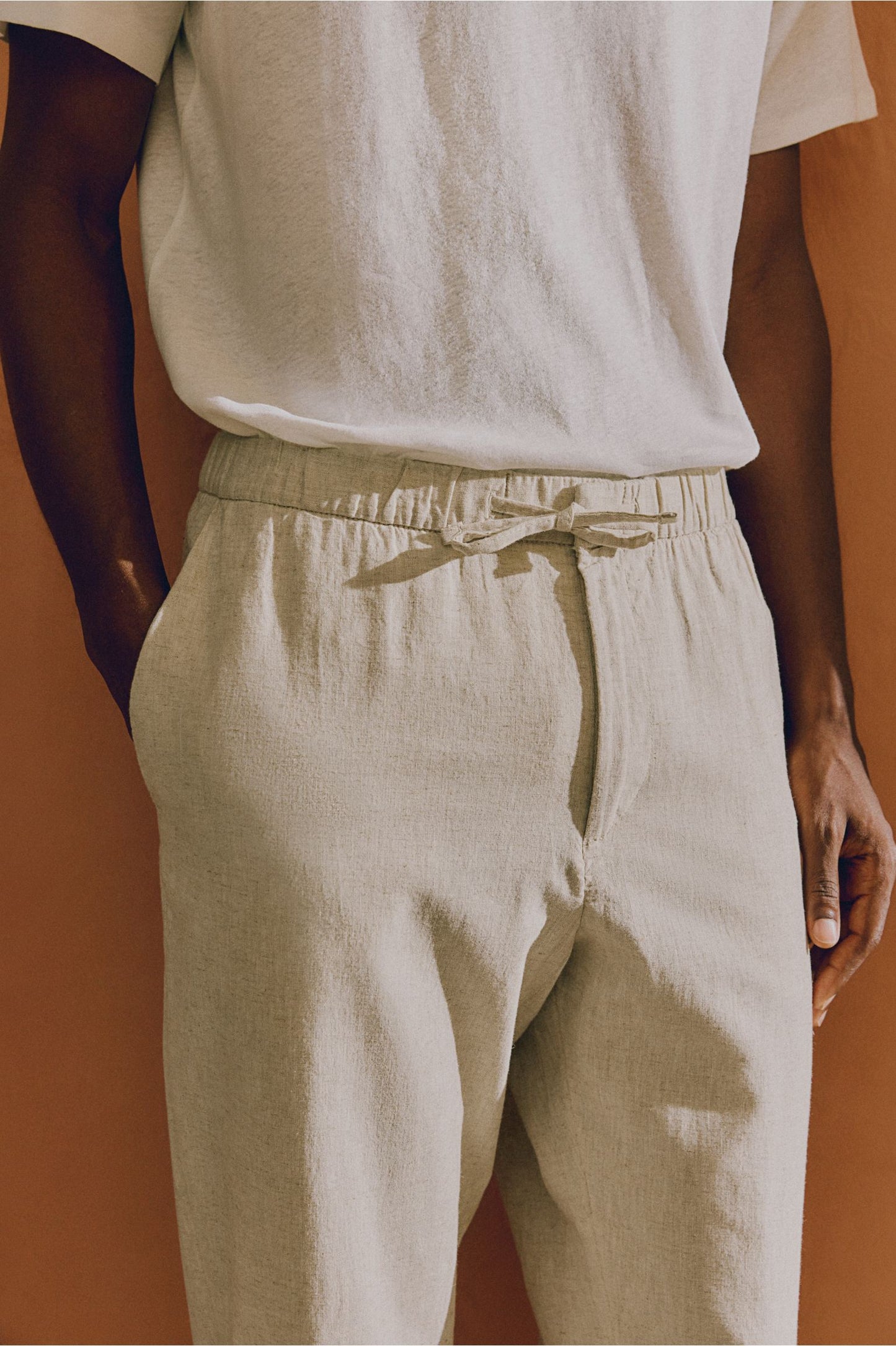 Herren Slim-Fit-Hose mit Kordelzug Bequem