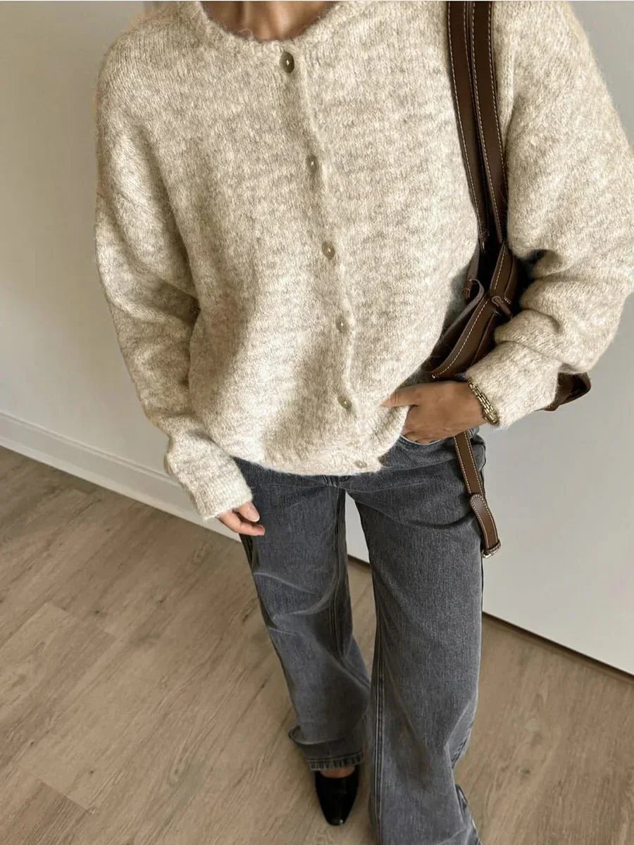 Damen Strickjacke Retro Vintage Look