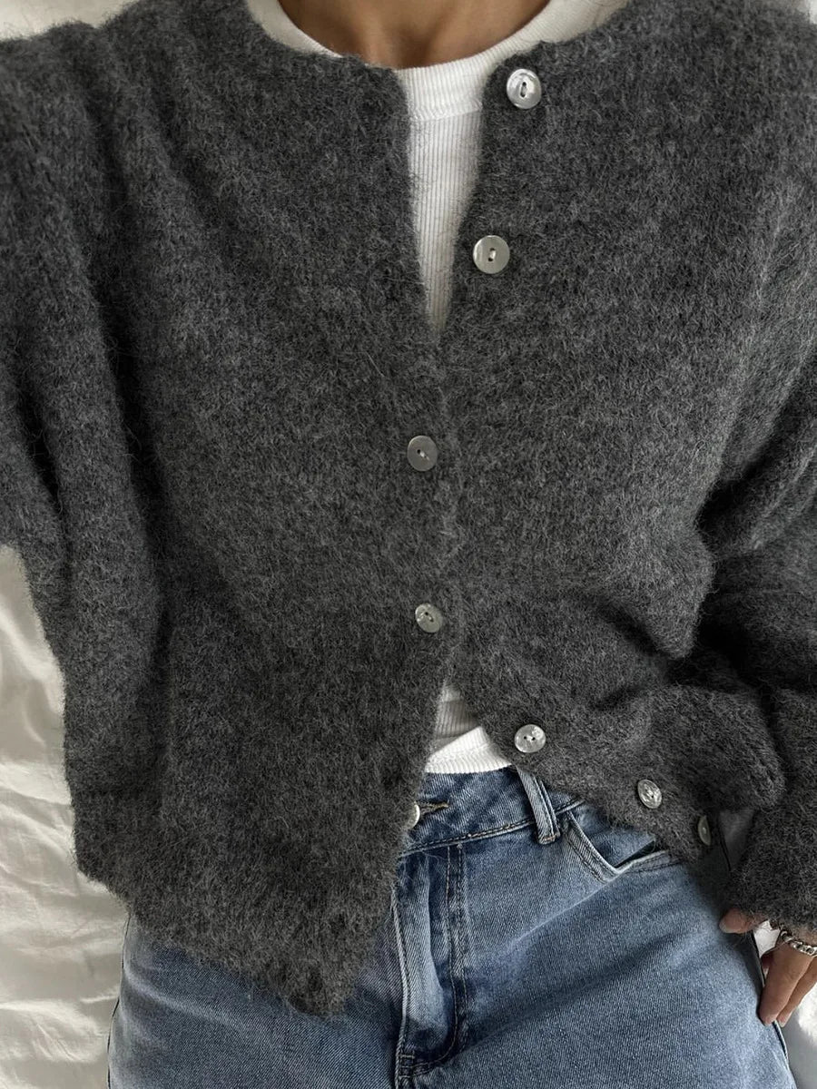 Damen Strickjacke Retro Vintage Look