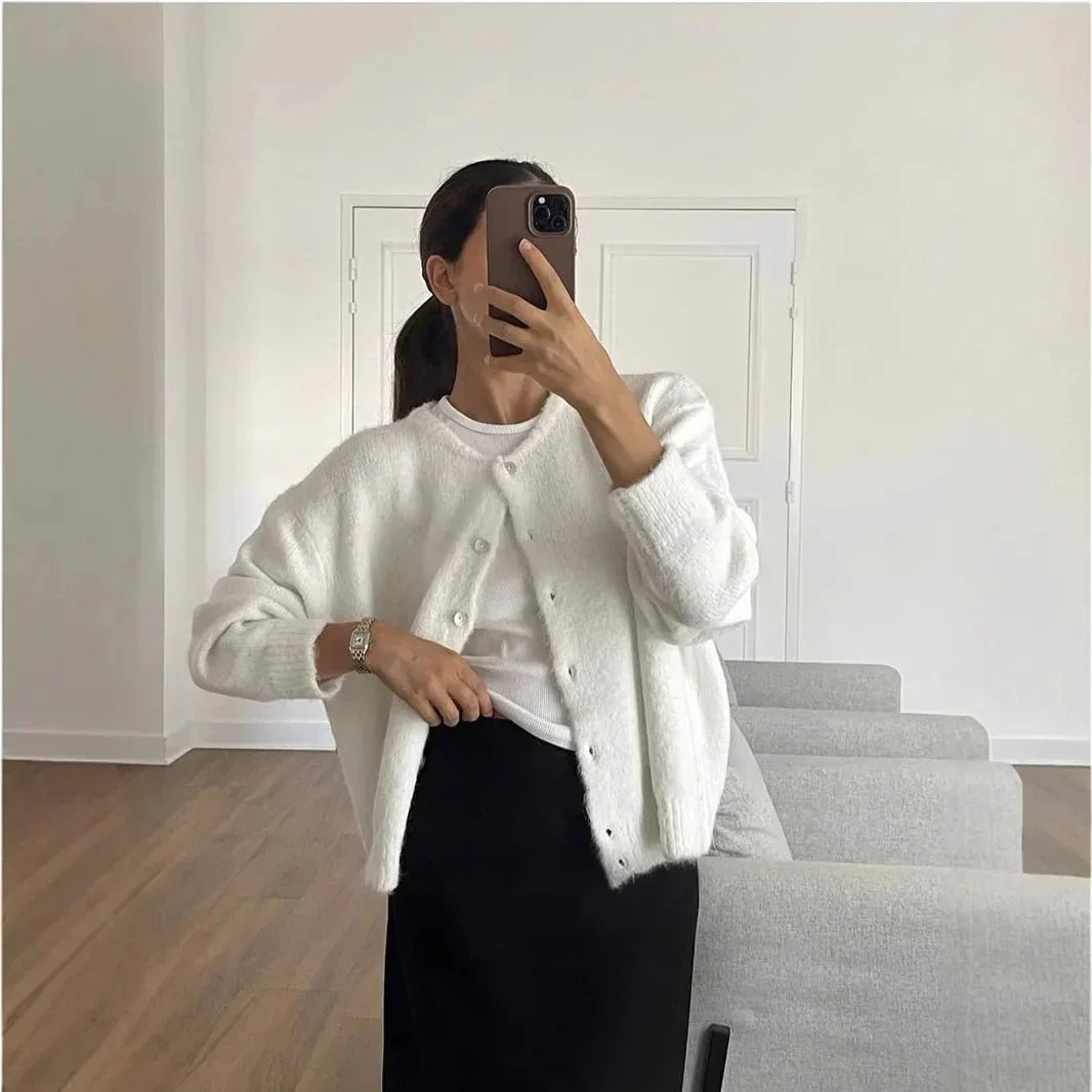 Damen Strickjacke Retro Vintage Look