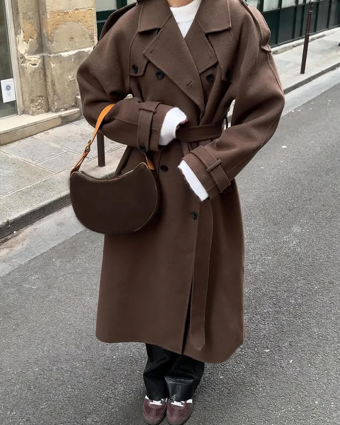 Damen Wintermantel Elegant Lang