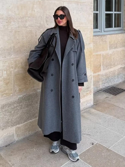 Damen Wintermantel Elegant Lang