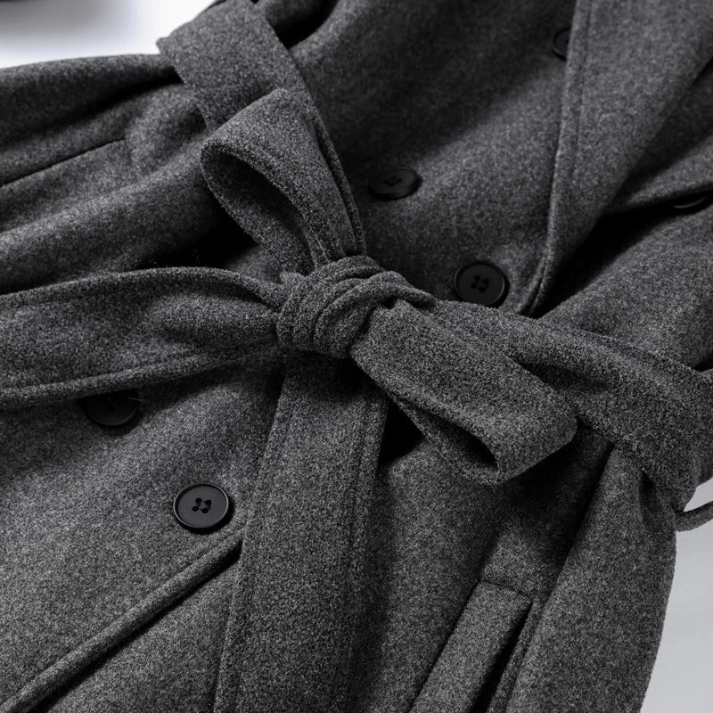 Damen Wintermantel Elegant Lang