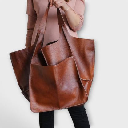 Damen Großtasche Klassisch Leder