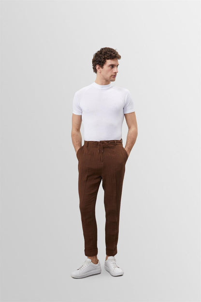 Herren Slim-Fit T-Shirt Weiß Klassisch - Norvielle