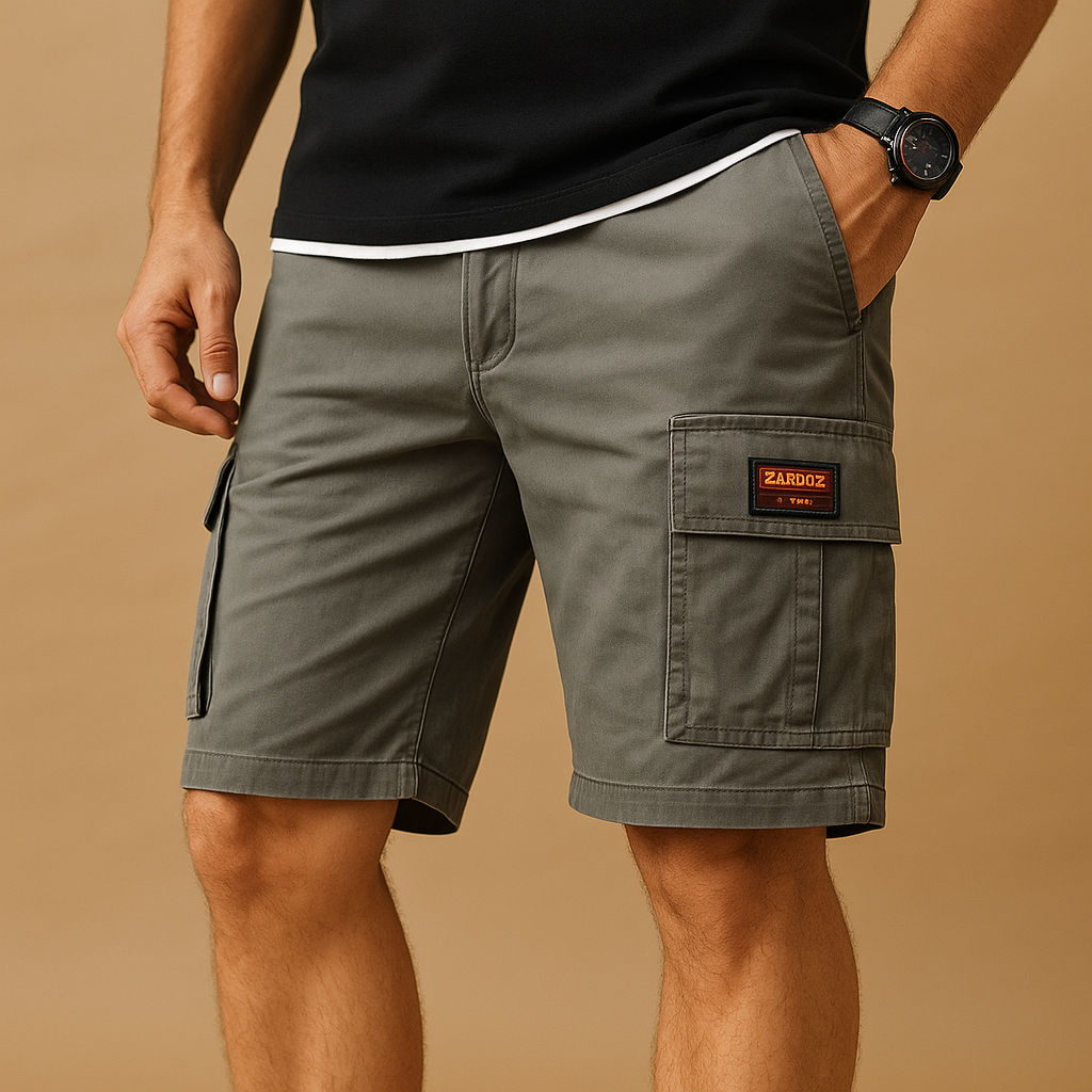 Herren Cargo Shorts Bequem Kurz Freizeit