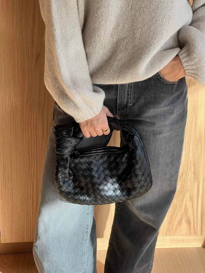 Geflochtene Damen Mini Handtasche Boho Stil
