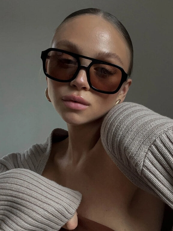Damen Sonnenbrille Spiegelglas Trend