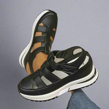 Damen Plateau Sneaker Sportlich Freizeitschuhe