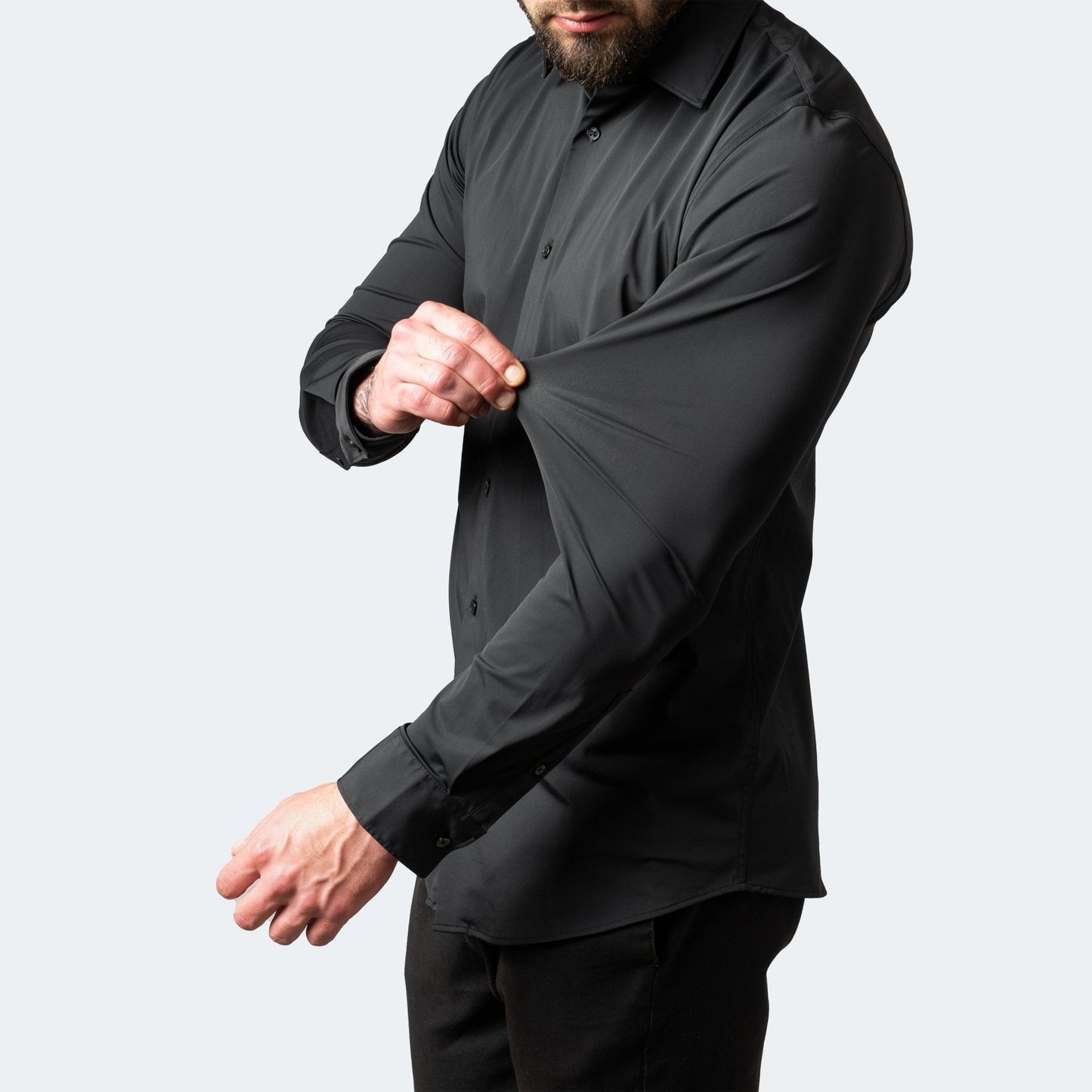 Herren Komfort-Hemd aus Stretch-Material Knitterfrei Modern