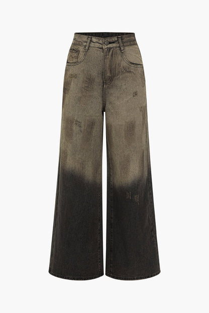Emmi Damenjeans Wide Leg Ombre Effekt - Norvielle