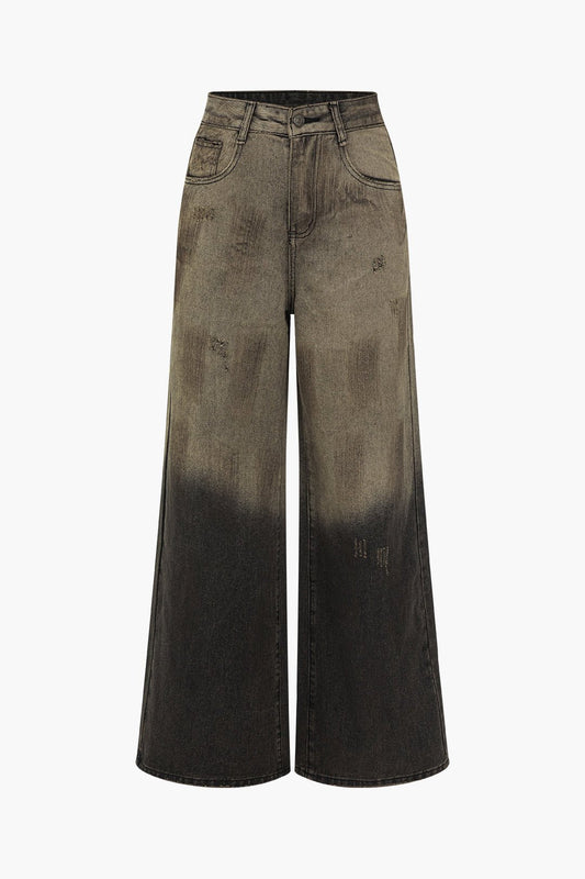 Emmi Damenjeans Wide Leg Ombre Effekt - Norvielle