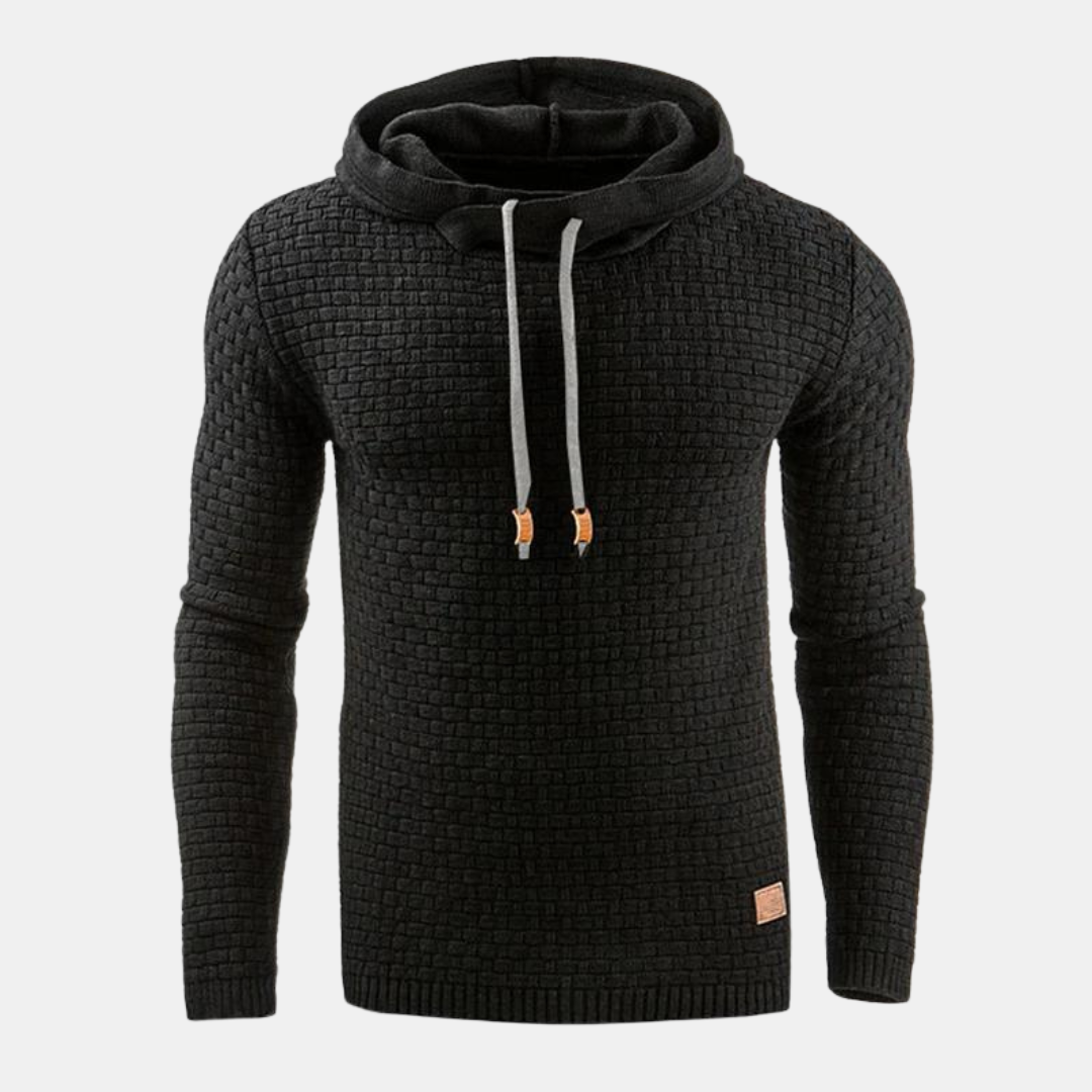 Herren Unisex Kapuzenpullover Vintage Muster Grau
